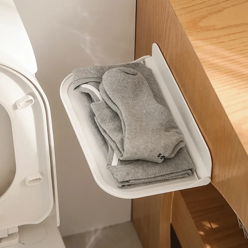 Складная настенная вешалка для хранения стойка держатель бумажных полотенец