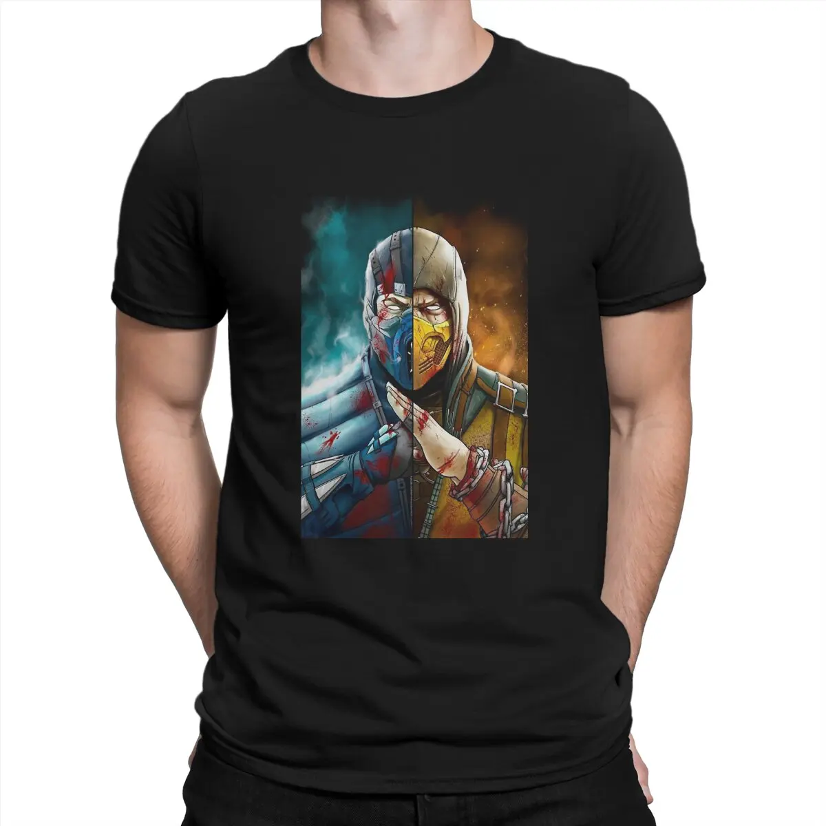 

Mortal Enemy T-Shirt Men Mortal Kombat Leisure Pure Cotton Tees Crewneck Short Sleeve T Shirts Gift Idea Clothes