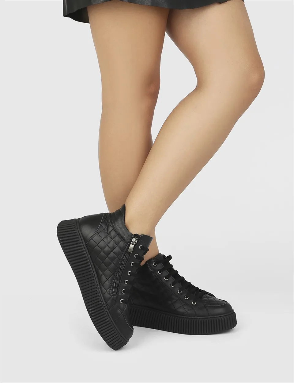 

ILVi-Genuine Leather Handmade Leps Black Leather Women's Boot Women Shoes 2021 Fall/Winter
