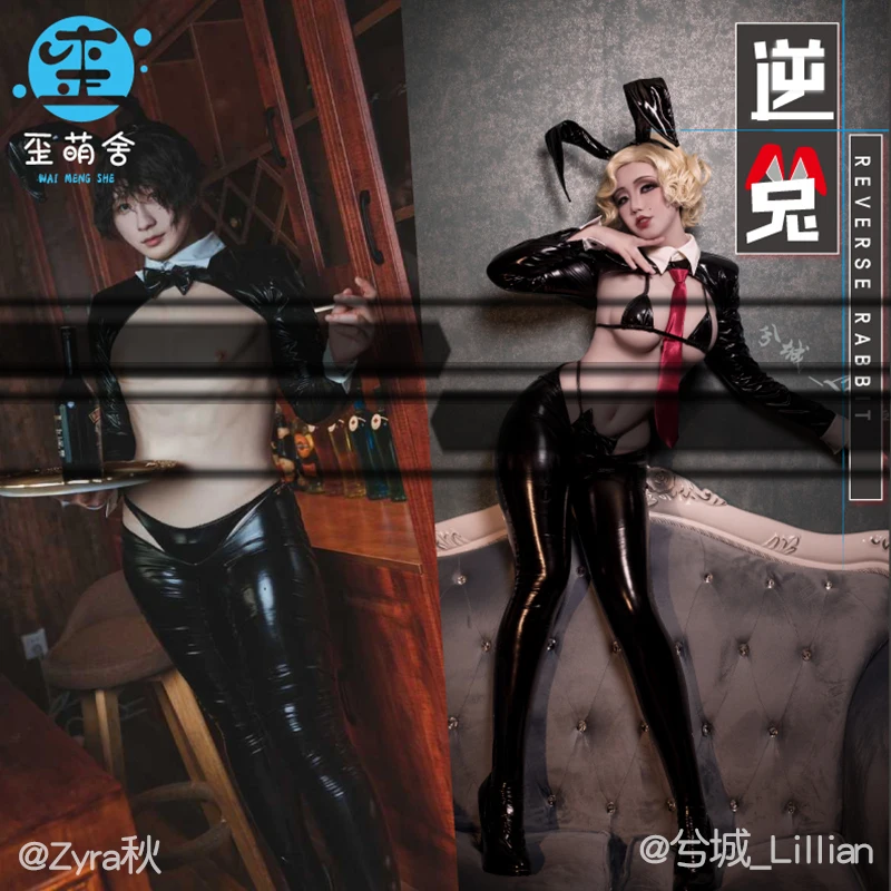 Соблазнительные костюмы подружки аниме из обратной марли с кроликом на Хэллоуин