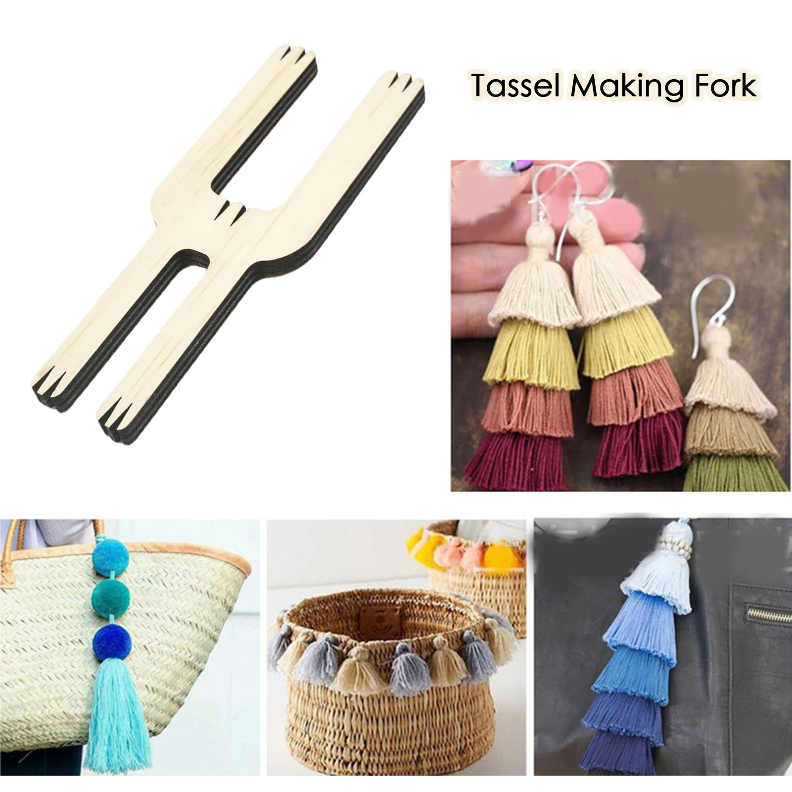

1Pc Multifunctional Flower Fork Knitting Pompon Tassel Making Bracelet Tool Use Small Tool For Tapestry Embroidery Pom Pom Maker