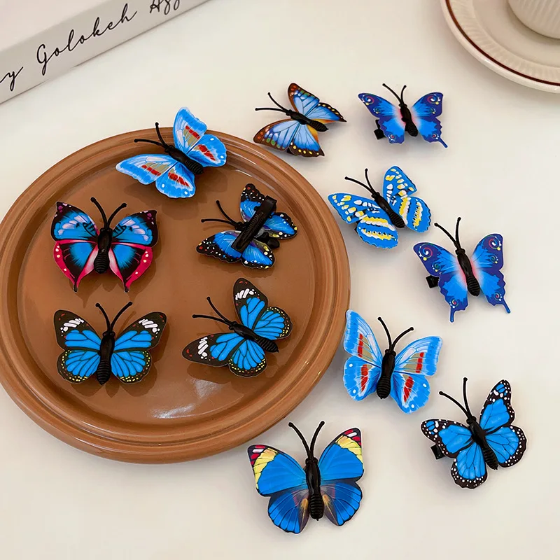 

12 шт./набор, женские заколки-бабочки для волос