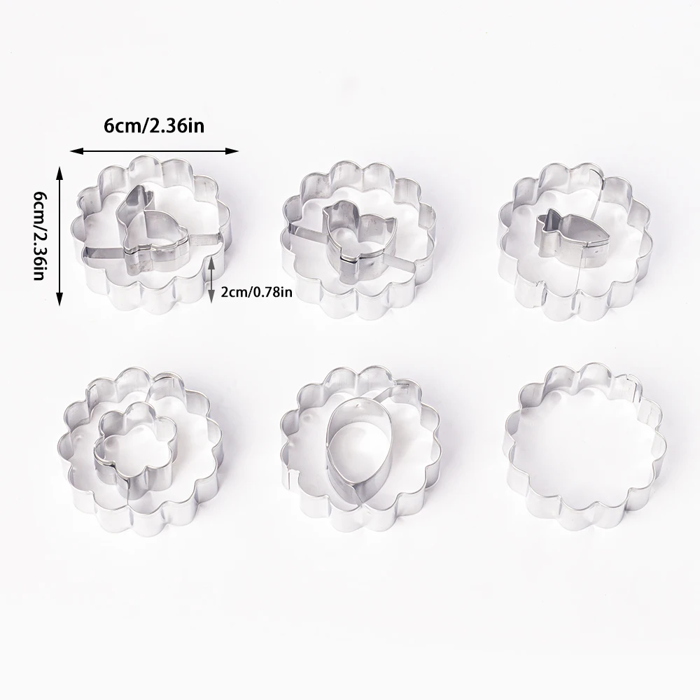 

Набор формочек для печенья из нержавеющей стали