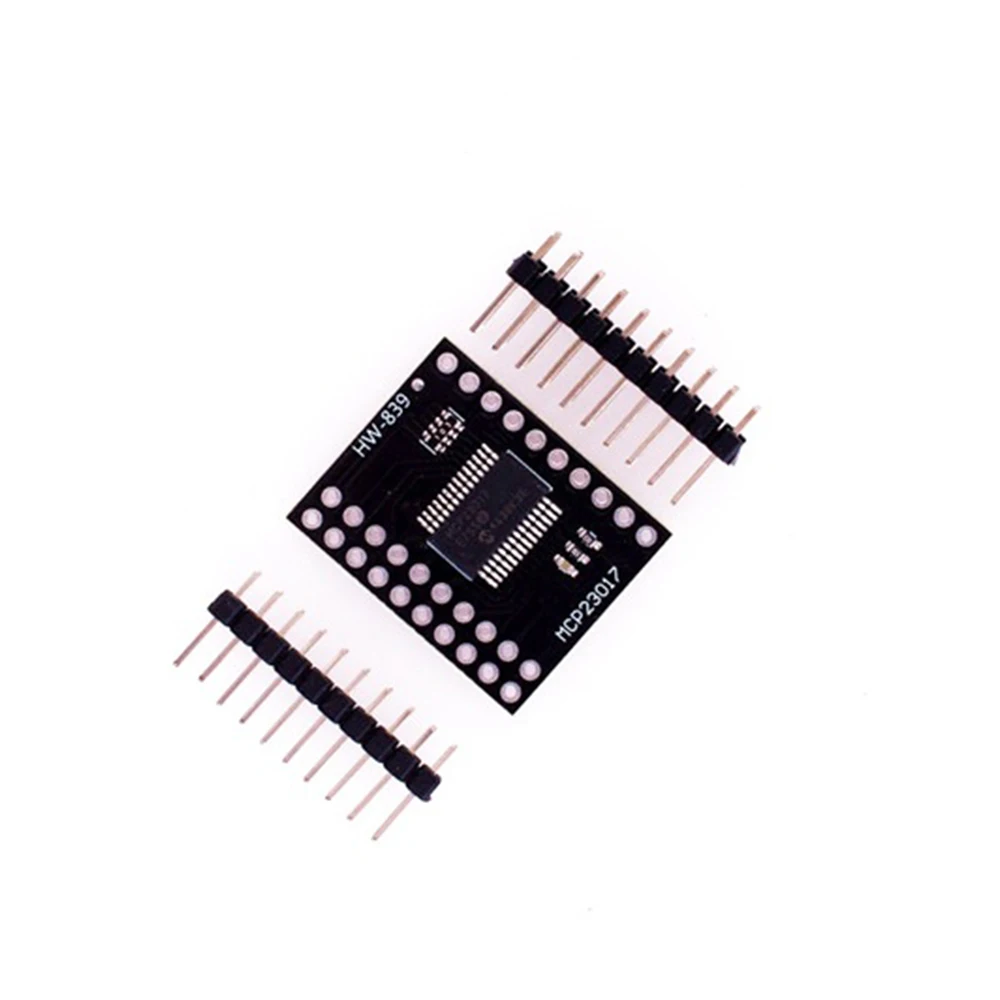 

MCP23017 Serial Interface Module IIC I2C SPI MCP23S17 Bidirectional 16-Bit I/O Expander Pins 10Mhz For Arduino MCP23017-E/SS