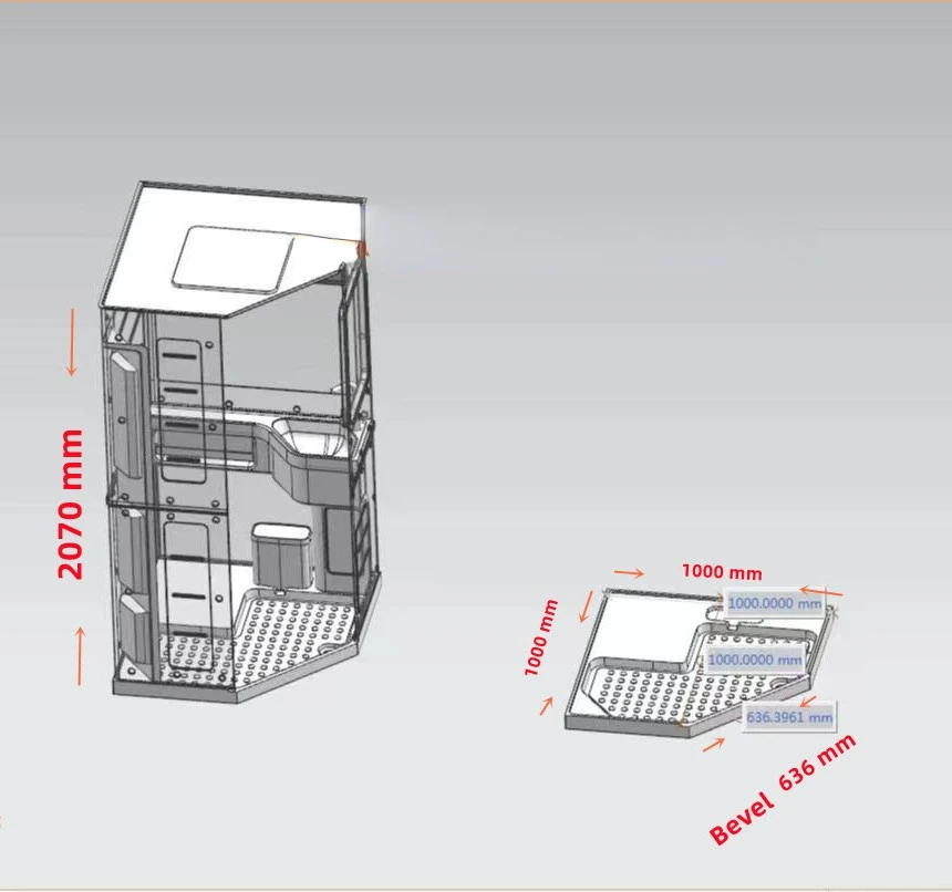 Встроенный цельный Комплект для душа RV Campervan Motor Home прицеп Морская Лодка ванная