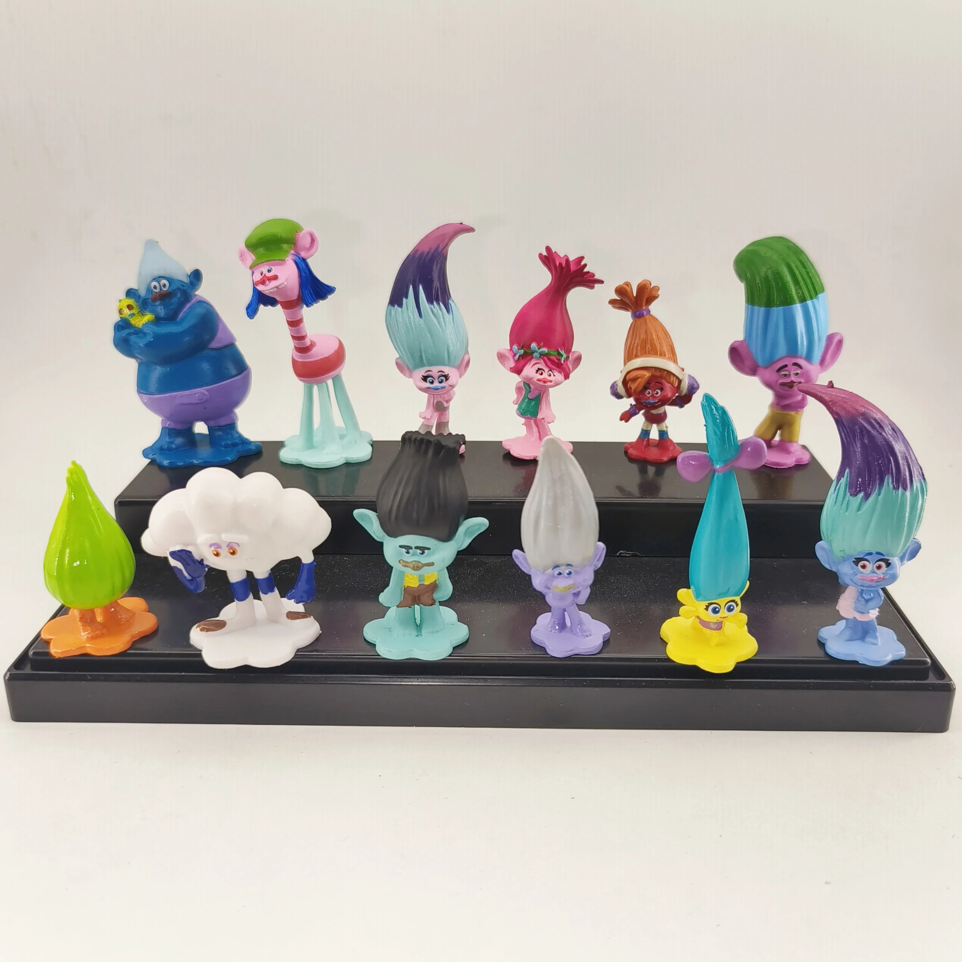 Детские фигурки героев аниме тролли 3-6 см 12 шт