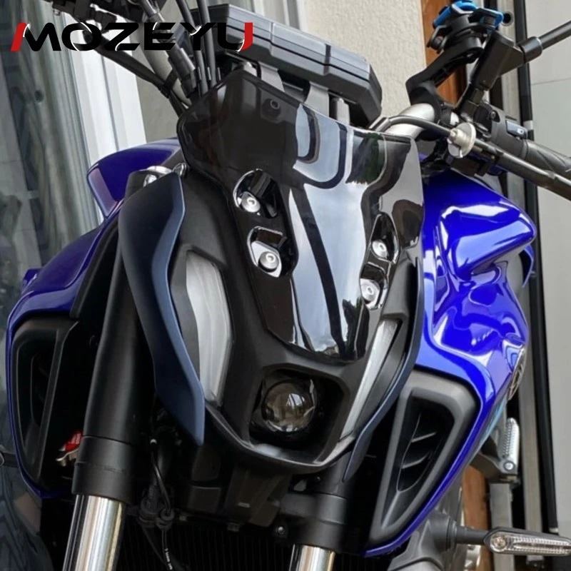 Фото Дефлектор ветрового стекла MT07 для YAMAHA MT-07 MT 07 2021 2022 2023 2024, ветрозащитные аксессуары для мотоциклов, лобовое стекло, лобовое стекло №3