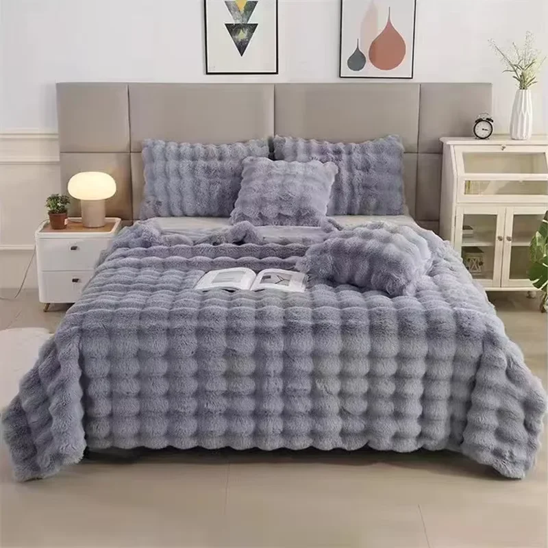 Мягкая и уютная Двусторонняя флисовая подкладка для офиса дивана теплая зимняя