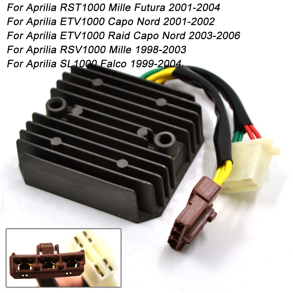 

Motorcycle Voltage Regulator Rectifier For Aprilia RST1000 Mille Futura 2001-2004 ETV1000 Capo Nord 2001-02 RSV1000 Mille 98-03