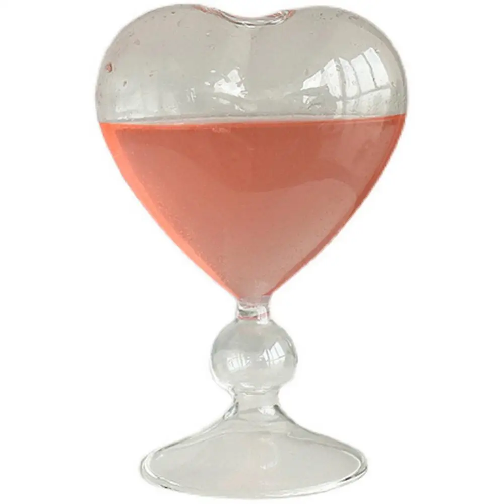 

Glass Vase Love Cup South Koreas Ins-style Heart-shaped Cup Beverage Female Glass Cup Home Decoration Creative Lovely