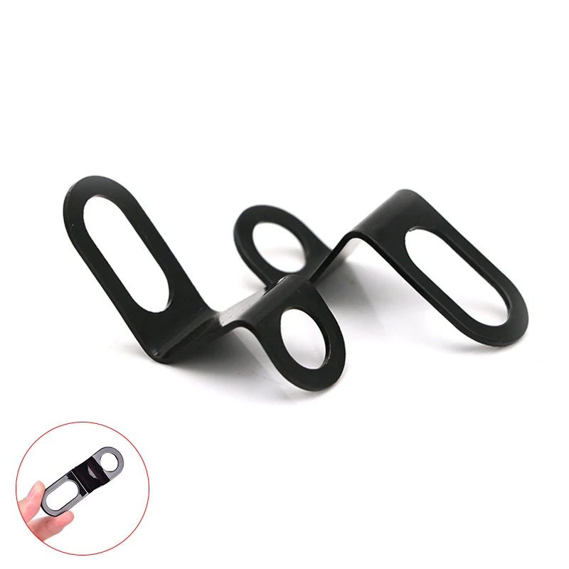 

1 Pair Universal Bicycle Motorcycle Relocation Rear Turn Signal Light Holder Indicator Stand Black Metal Bracket