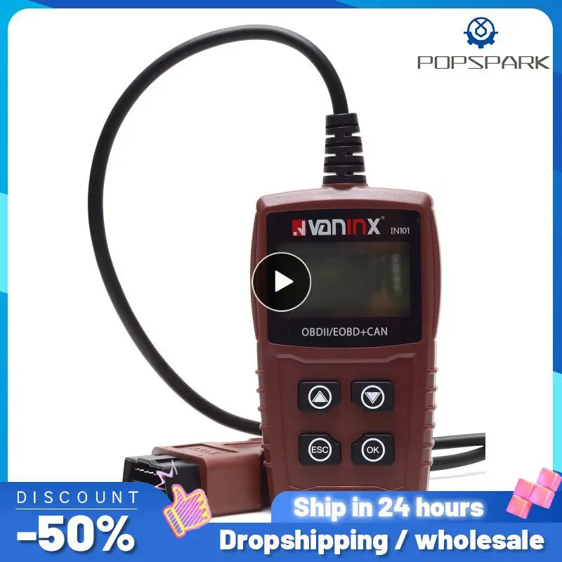 2019 Новый IN101 OBD2 автомобильный считыватель карт, детектор аккумулятора, считыватель кодов двигателя, портативный сканер, диагностический сканер, автомобильные аксессуары