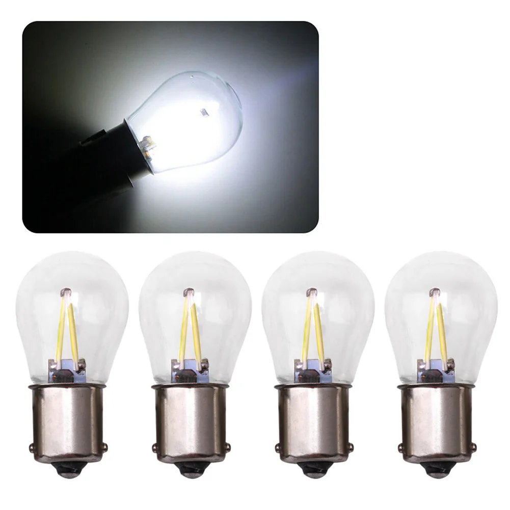 

Durable Low Power Consumption Save Energy 4pcs LED Bulbs Brake Light 12V 2.5W/PCS BA15S 1156 P21W Flashing Light