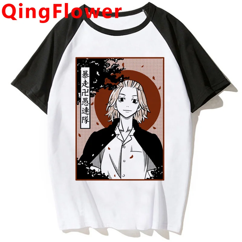 

Токийский Мстители вальгалла чифую Мацуно Футболка мужская harajuku kawaii ulzzang парная harajuku размера плюс top tees