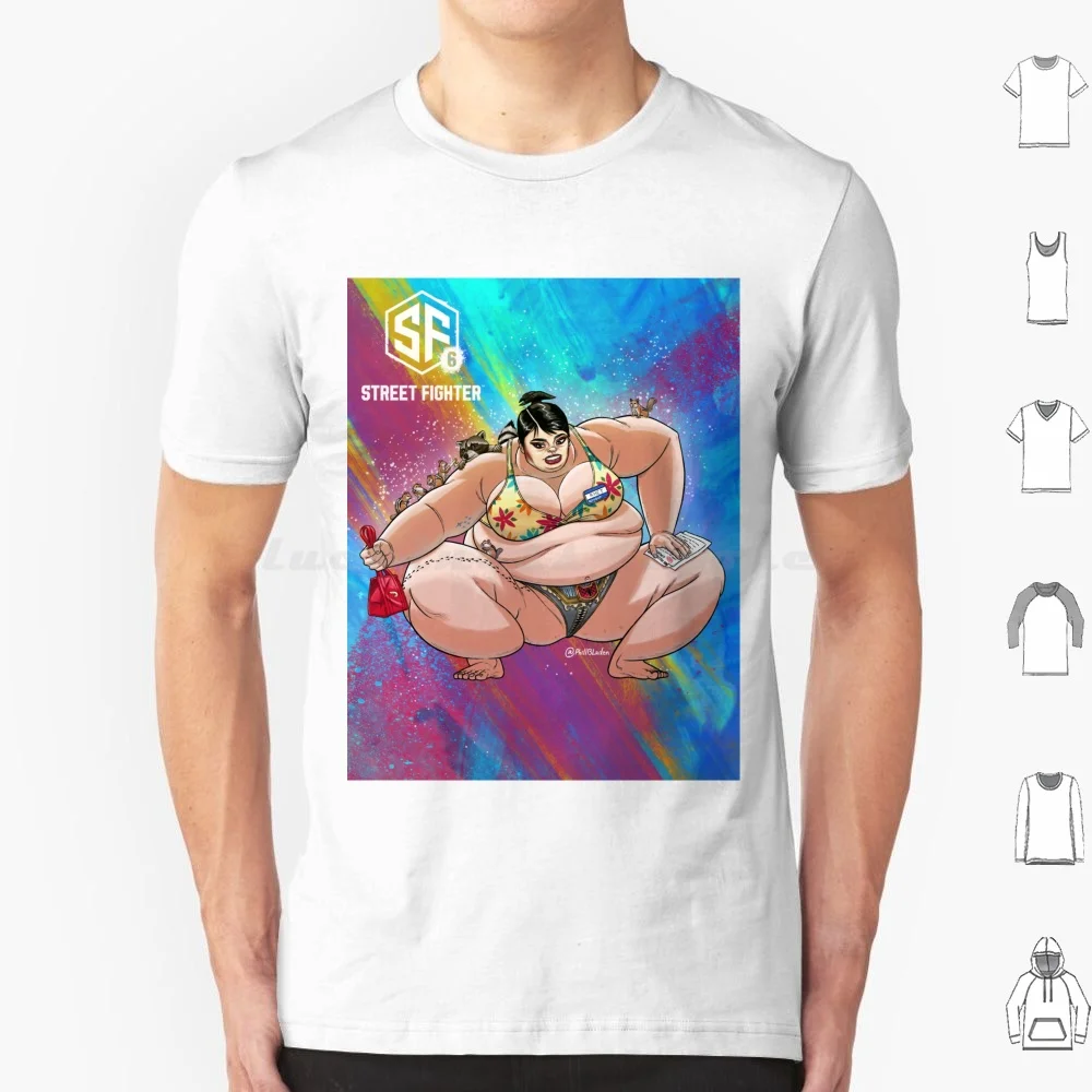 Футболка Khet Sumo Fighter 6xl хлопковая крутая футболка Youtube Parody Satire Fun Phill Sf6 боевые игры