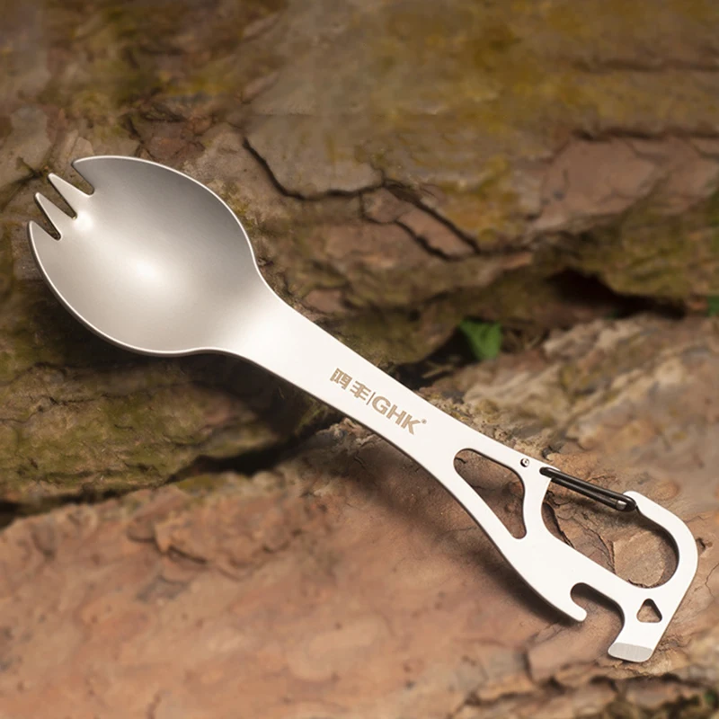 

New Camping Cutlery Multi-functional Lightweight Tableware Portable Combination Fork Spoon Outdoor Cutlery Camping Equipment