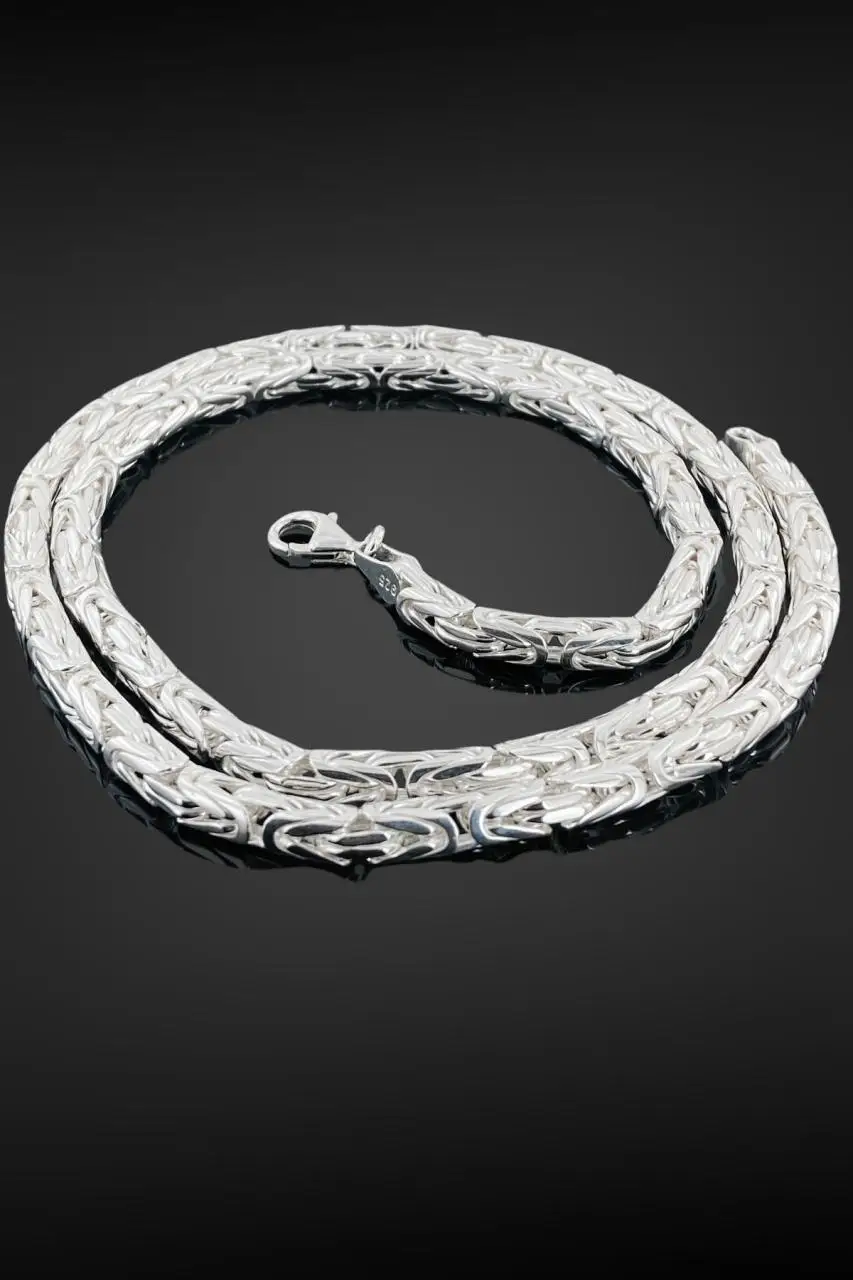 King Chain 70 g 60 cm 4.50mm Bright 925 Silver Men 'S Necklace