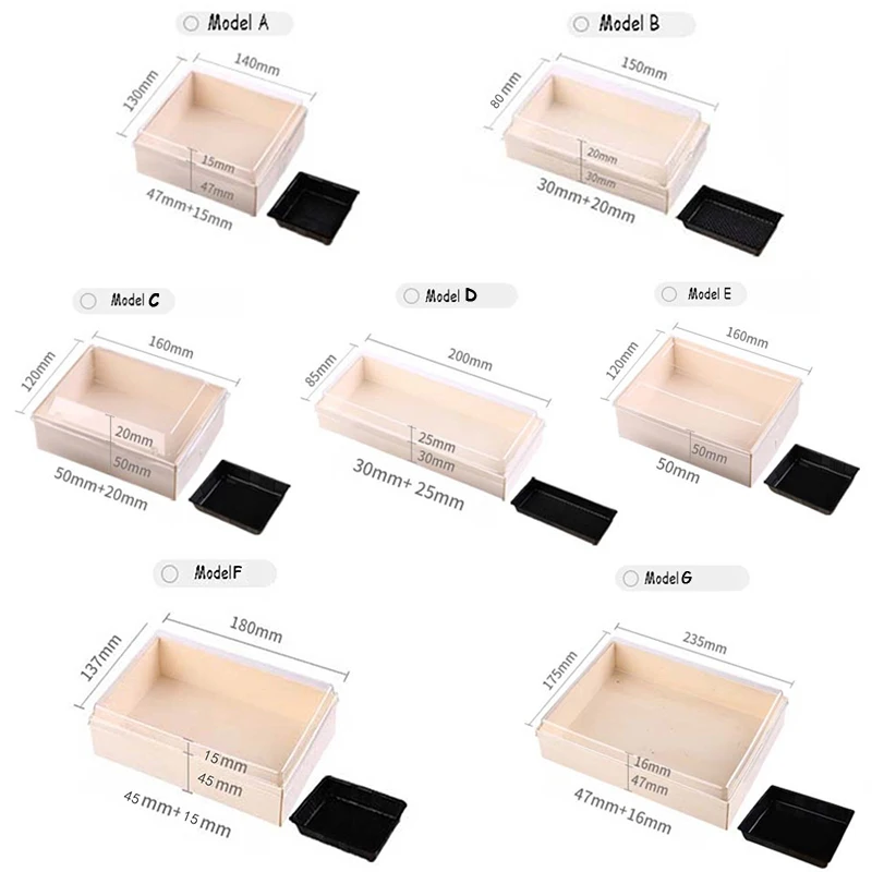 Одноразовый деревянный ланч-бокс японская суши упаковка для салата контейнер