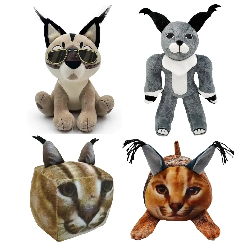 

19cm/36cm New Raise A Floppa Plush Toys Cute Soft Stuffed Cartoon Game 3D Huge Square Cat Dolls For Kid Birthday Christmas Gift