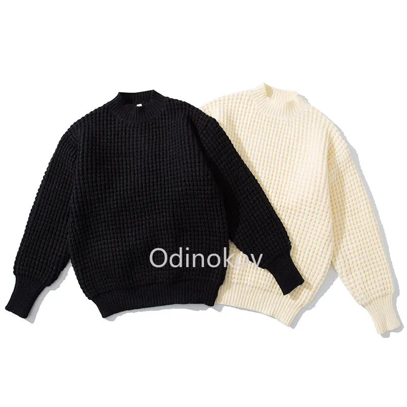 

Вязаный свитер с круглым вырезом, Осень-зима