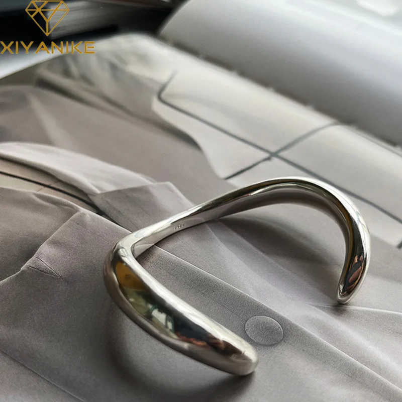 

XIYANIKE 2022 New Fashion Vintage Open Cuff Bangle Bracelet For Women Girls Trendy Jewelry Party Wedding Gift pulseras mujer