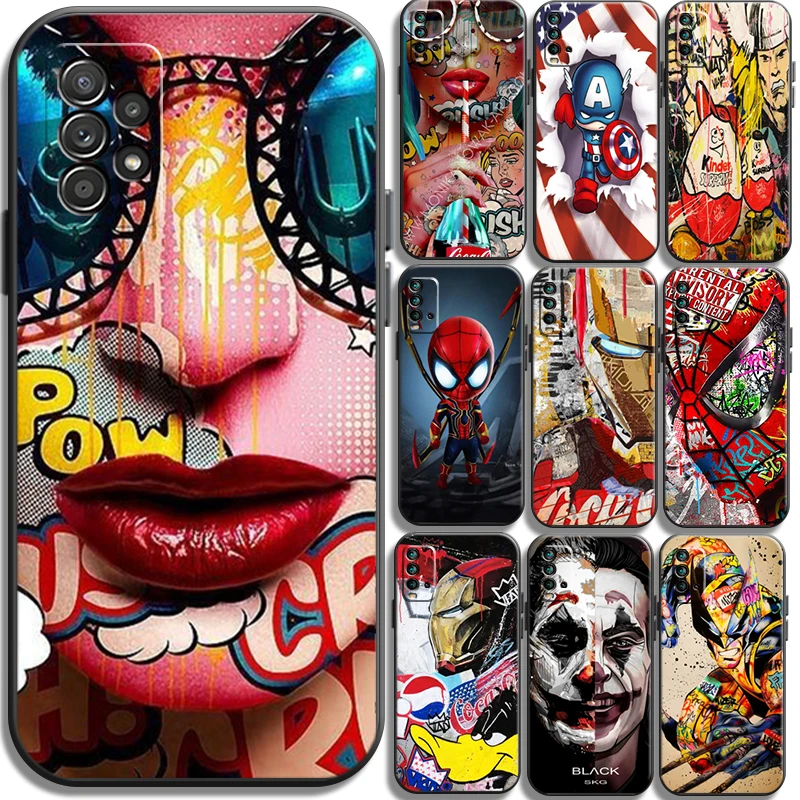 

Marvel Avengers Phone Cases For Xiaomi Redmi Note 10 10S 10 Pro POCO F3 GT X3 GT M3 Pro X3 NFC Coque Carcasa Soft TPU