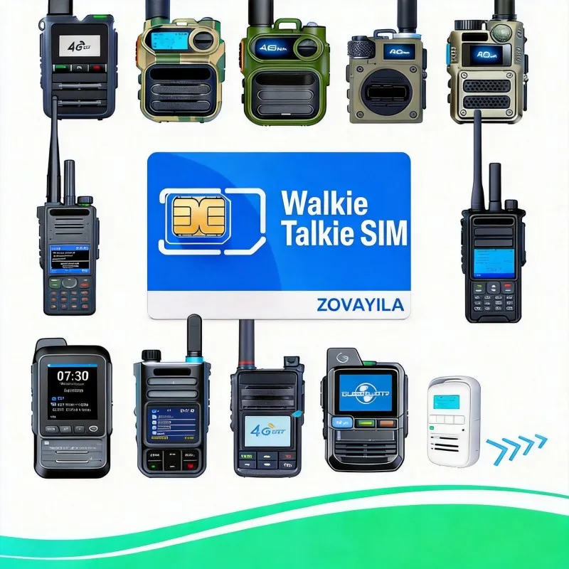 Фото Глобальная SIM-карта для раций PTT, глобальная SIM-карта 4G LTE IoT без контракта, 300 МБ/30 дней для радиостанций POC PTT K300, ZOVAGOLO GLOBAL №2