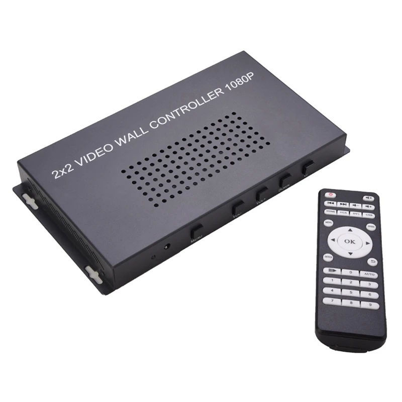 

180Degree Rotate Video Wall Controller,2X2 HDMI-Compatible TV Wall Control Processor Support (1080P@60Hz Output)