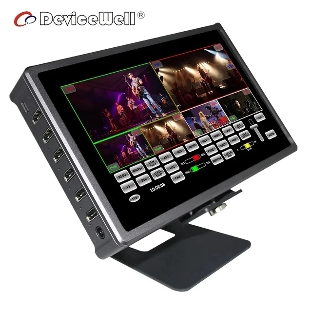 

Супер мини-переключатель DeviceWell HDS8101 HDS7105S HDS8102 HDS7105P, 4 портовых входа 1 DP, видеопереключатель для нового медиапрямого ТВ vs BMPCC