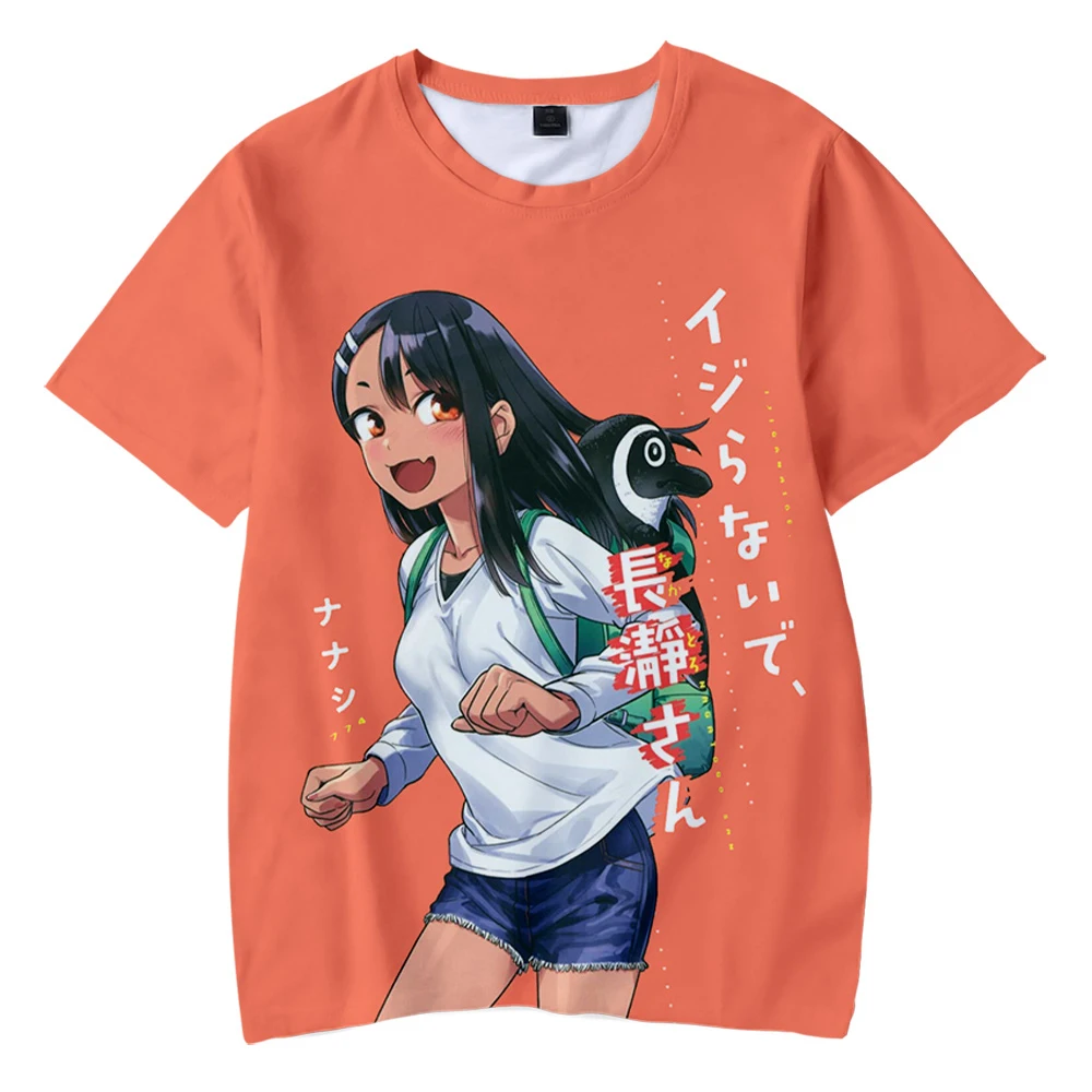 2024 футболка с надписью Don't Toy with Me Miss Nagatoro круглым вырезом и короткими рукавами