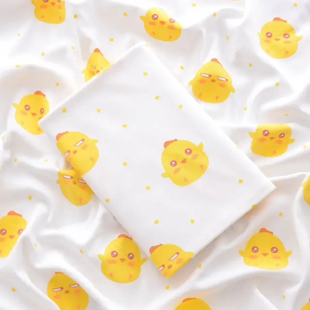 Пеленки хлопок. Тепнь с утками. Ткань Duck детская коллекция "Ленивец".
