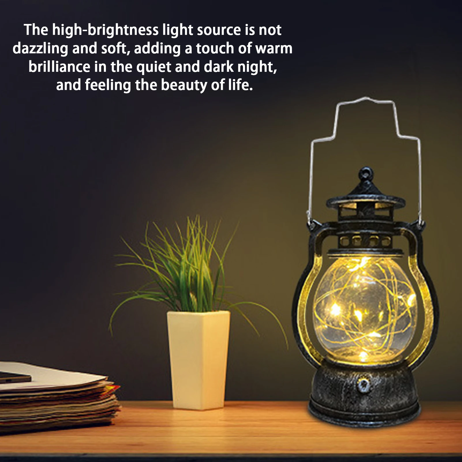 Портативный светодиодный уличный светильник винтажный водонепроницаемый