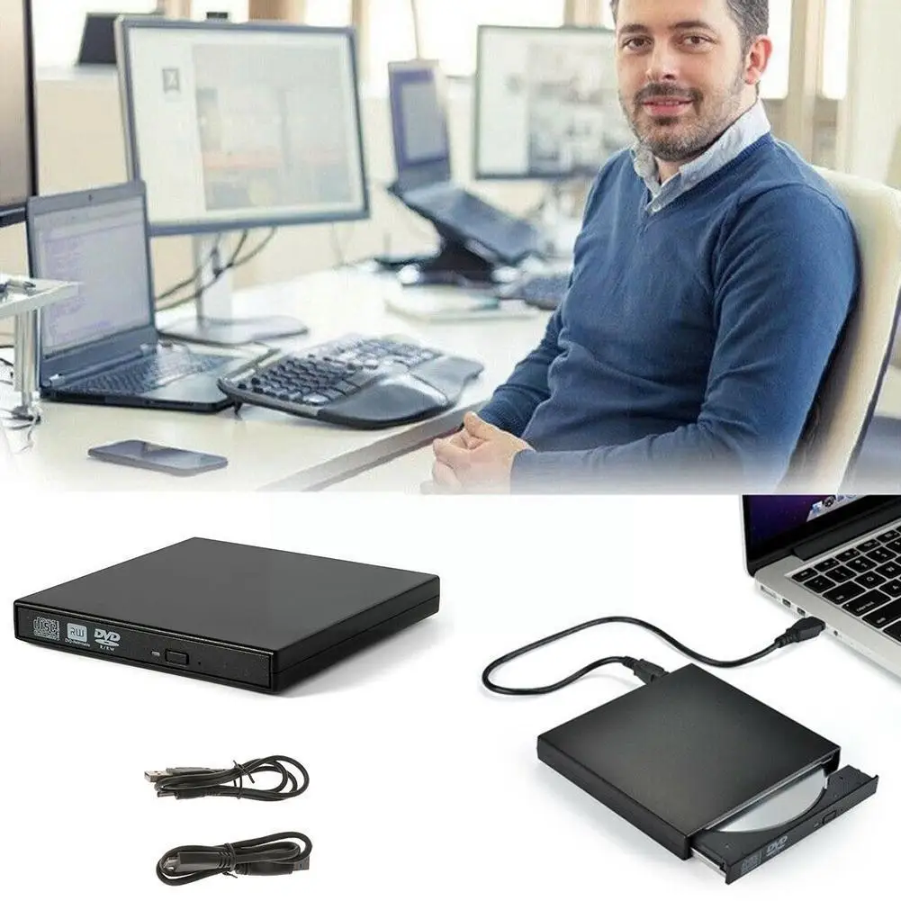 

Usb 2.0 External Dvd Cd Rw Disc Combo Drive 07/08/10 Laptop Pc Reader Disk Optical Desktop C1t0