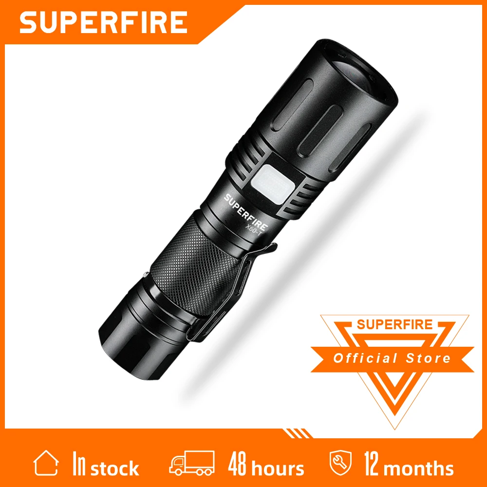 

[Российский склад] SupFire X60-T 36 Вт 2100 люмен, мощный яркий фонарик с увеличением, функция внешнего аккумулятора, фонарь для кемпинга и рыбалки, фонарь для самообороны