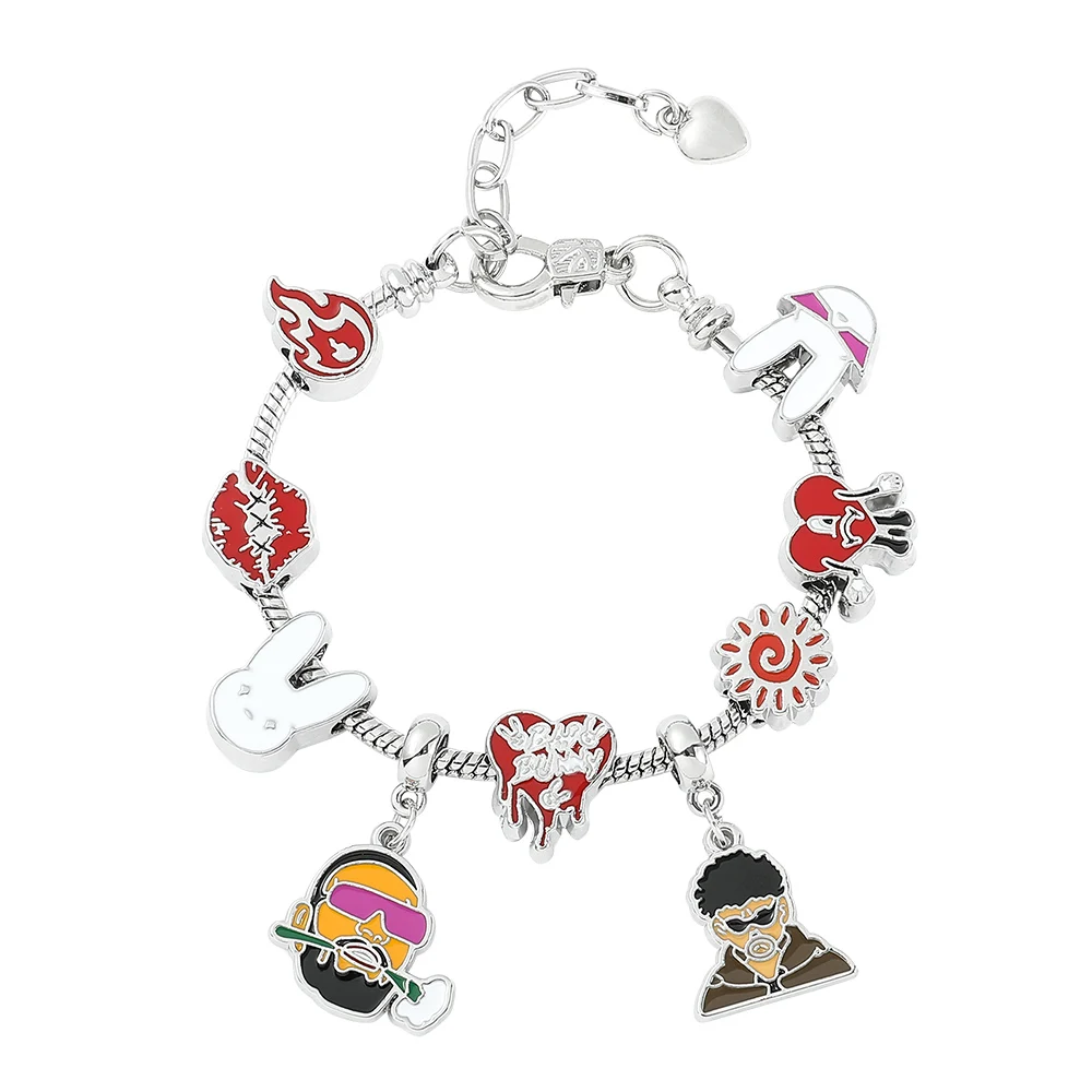 

Bad Bunny Charm for Bracelet DIY Jewelry Making Women Original Girls Princess Crown Beaded Bracelet Jewelry