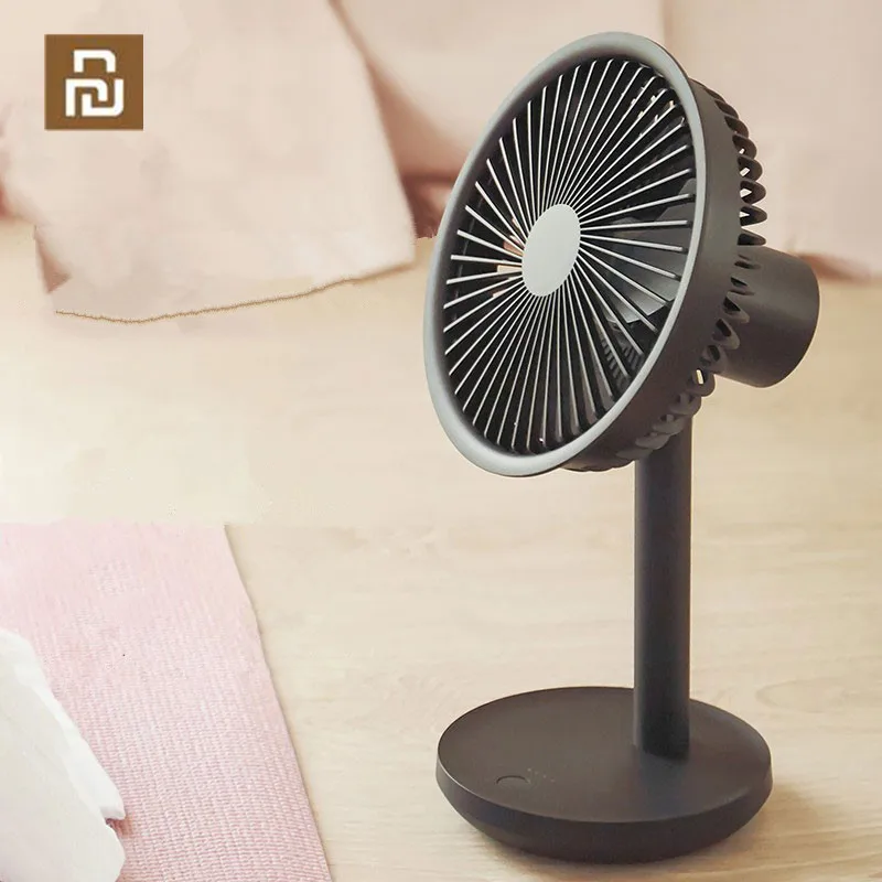 

YOUPIN Desktop Fan 60 Degree Shaking Head Height Wind Speed Adjustable 4000mAh Type-C Chargeable Light Portable Fan SOLOVE Make