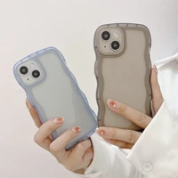 transparent silicone case for oppo find x3 lite reno 6 7 4 3 pro realme gt v13 a72 a52 a92 r15 r17 cover candy color curve wave