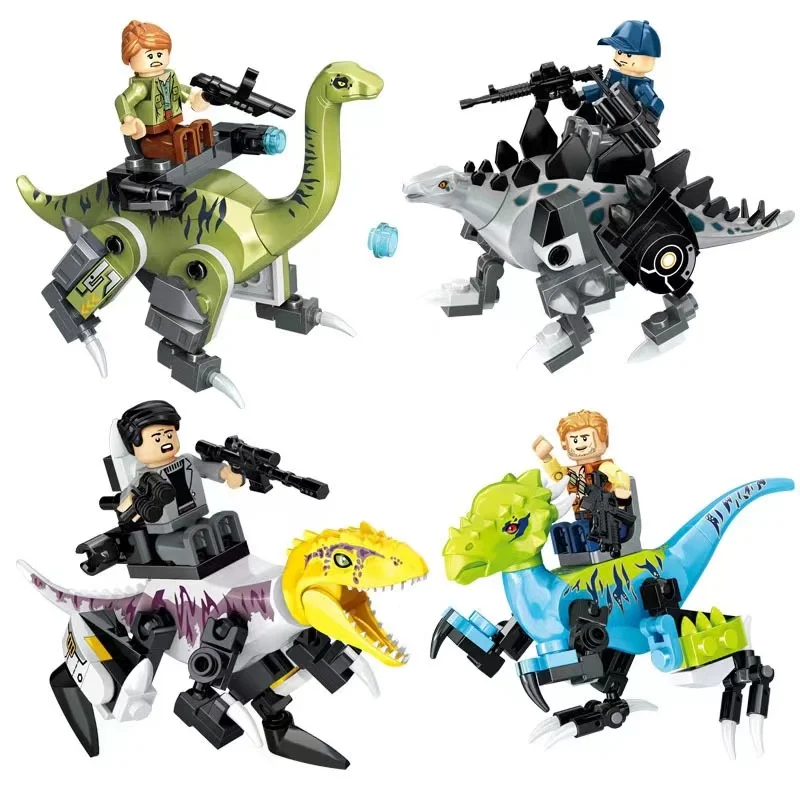 

Mechanical Dinosaurs vs Brachiosaurus Tyrannosaurus Styx Dragon Stegosaurus Children's Block Toys DIY Boy Gift