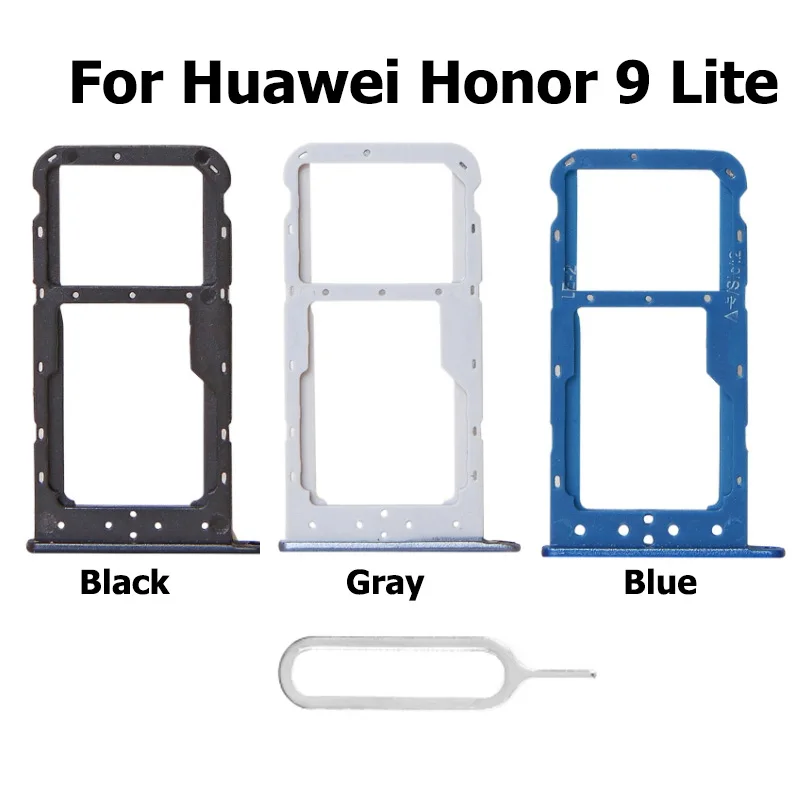 

For Huawei Honor 9 Lite Sim Sd Card Tray Slot Holder Connector Holder Repair Parts