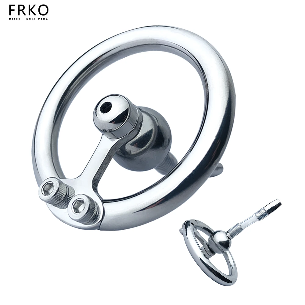 FRKO Sissies Flat Pad Мужская клетка целомудрия с металлическим шариком Силиконовый