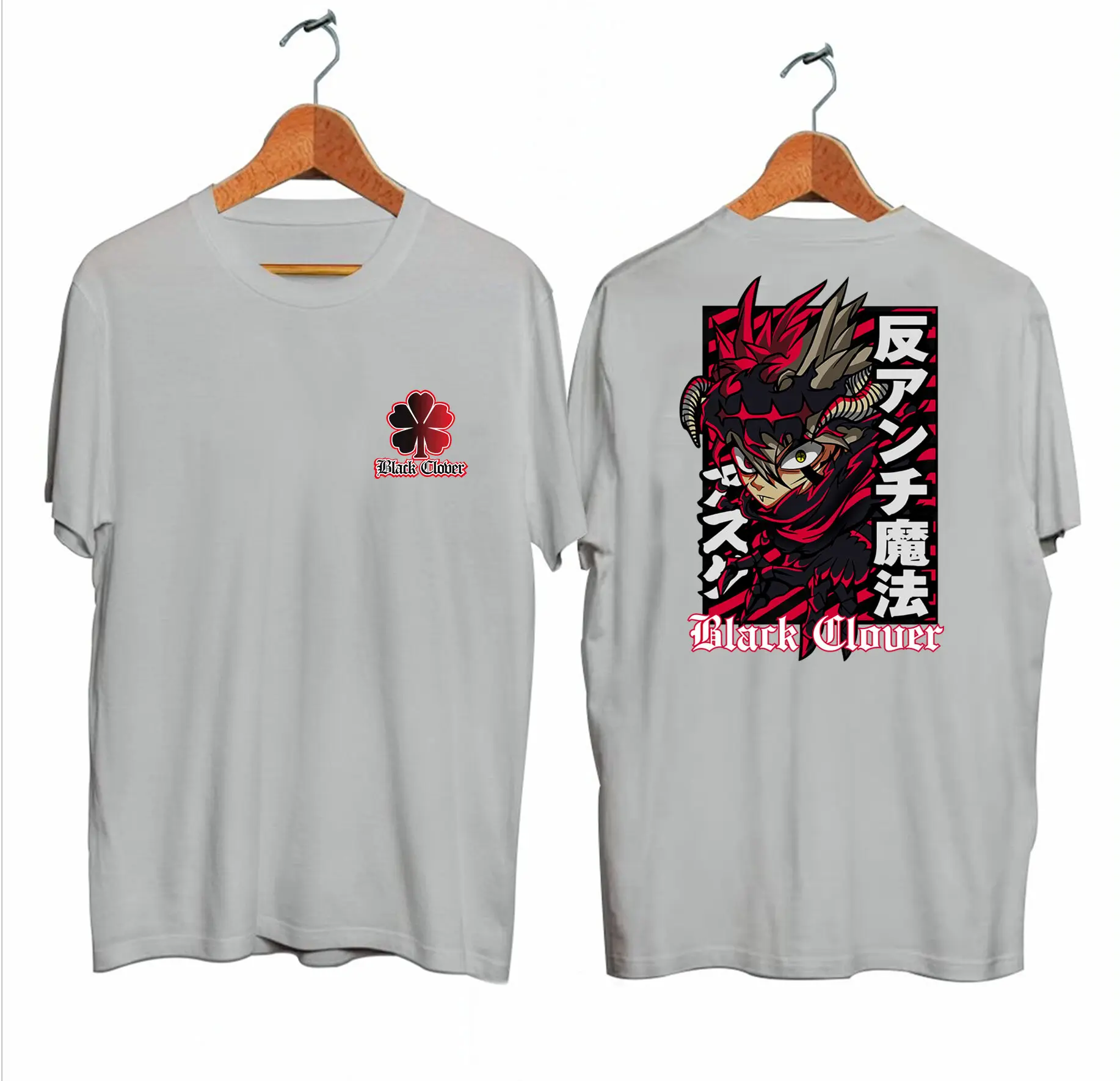 Kaos Pria Lengan Pendek Anime Black Clover Oblong Футболкашенко Cod Размер s m l xl xxl Shoppingtrendi Distro Ter