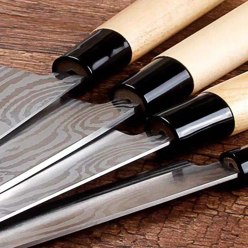 4PCS Japanese Kitchen Chef Knives Set Fish Santoku Sharp Cutting Knife Sets Cooking Tools images - 6