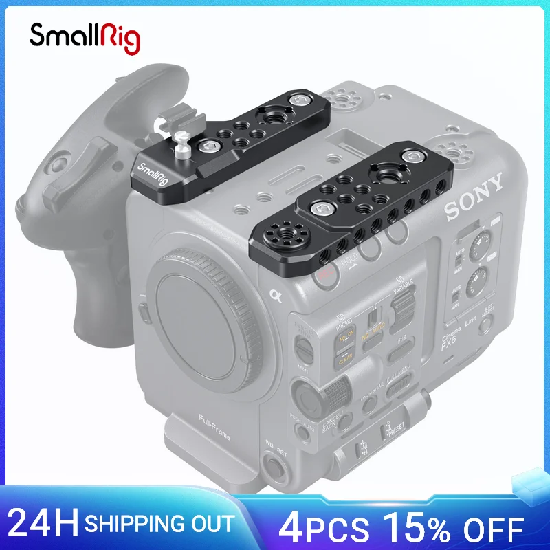 

Легкая верхняя пластина SMALLRIG для камеры Sony FX6, совместима с оригинальной ручкой, кабельным зажимом и ручкой фокусировки-3186