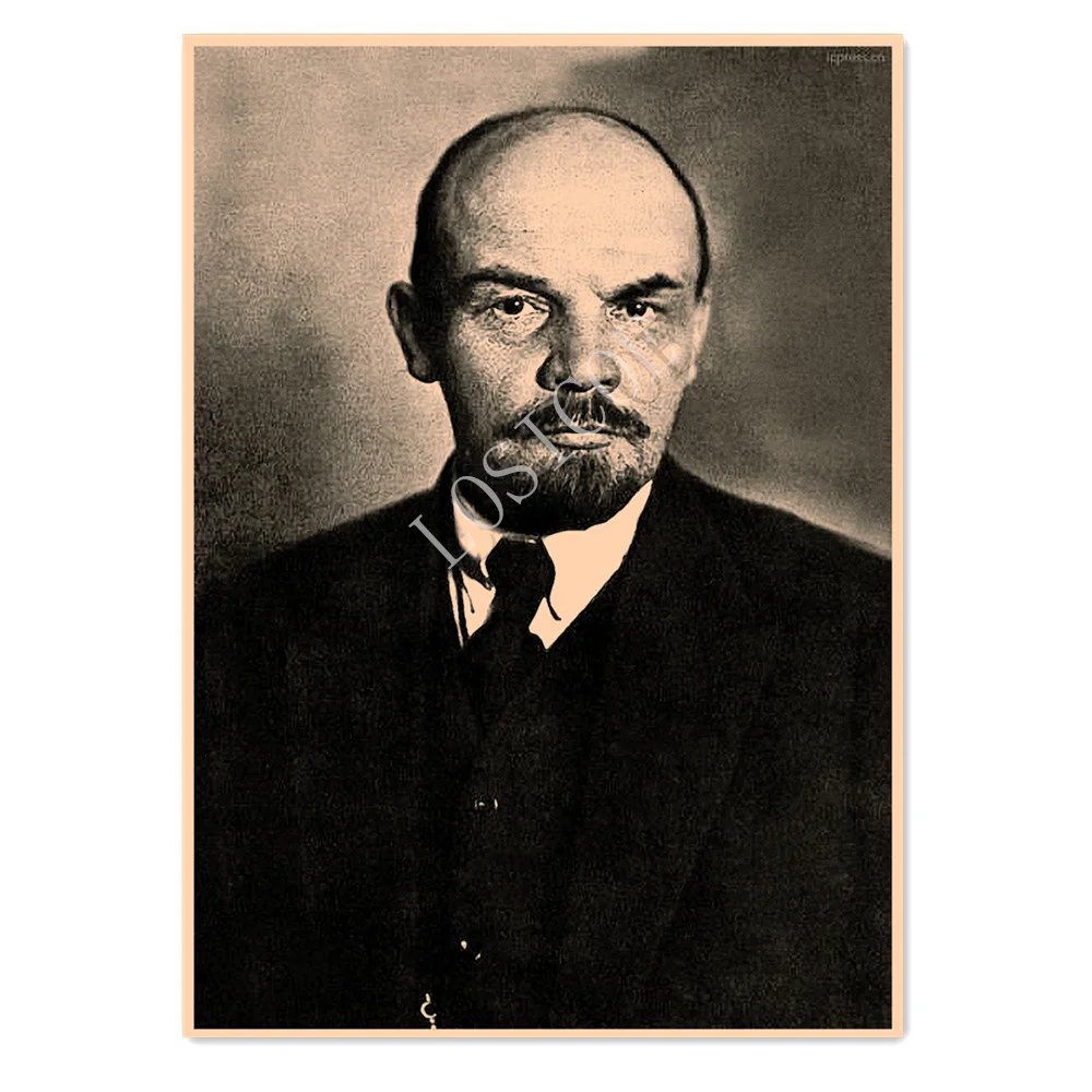 

Glory To The Great Lenin Poster Vintage Kraft Paper Print Art Painting 1938 Soviet CCCP USSR Propaganda Wallpaper Wall Sticker