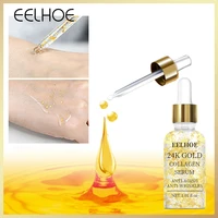 eelhoe 24k gold face essence moisturizing anti aging wrinkle hyaluronic acid serum shrinks pores repairs dry loose skin serum