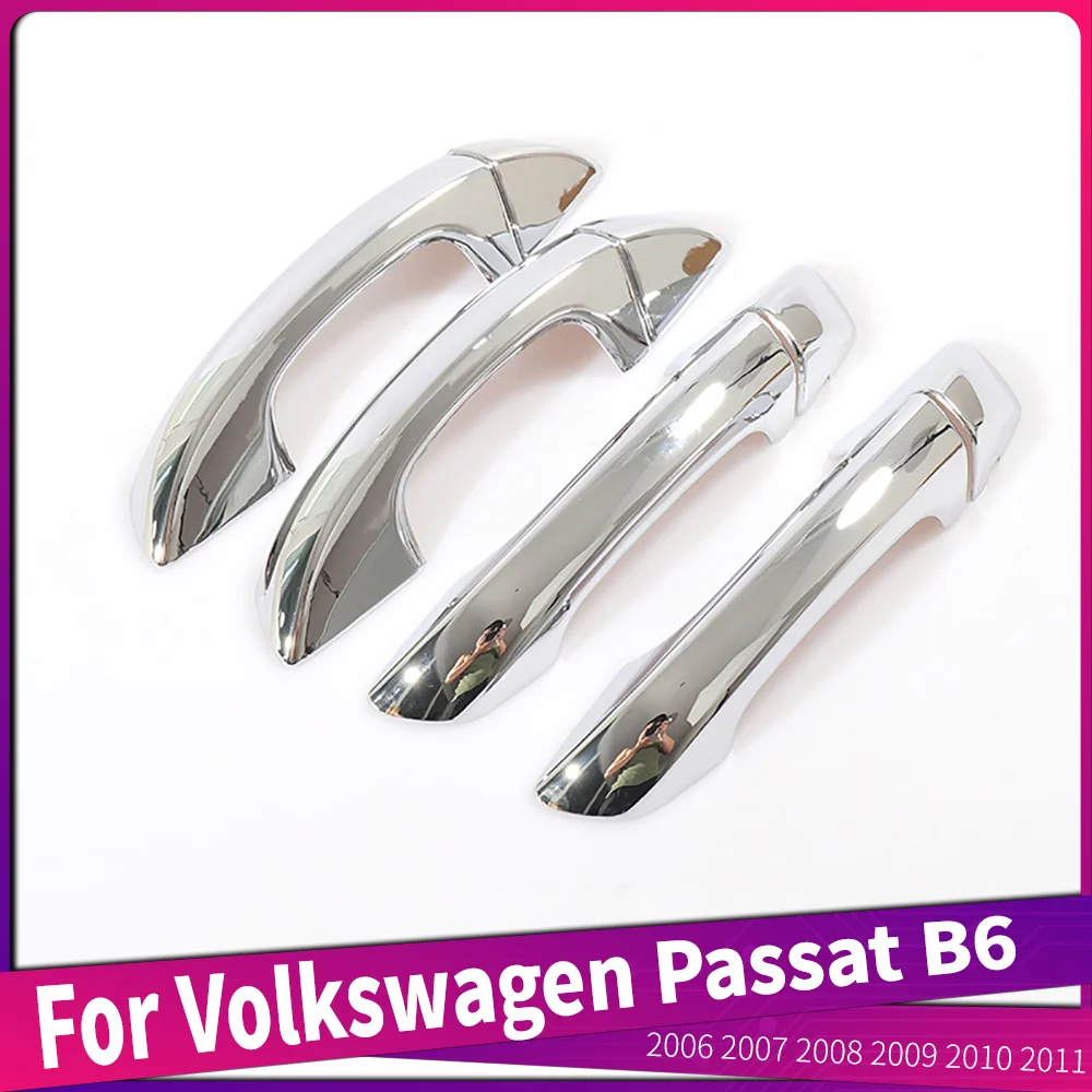 

For Volkswagen Passat B6 2006 2007 2008 2009 2010 2011 ABS Chrome Car Outer Door Handle Cover Trims Frame