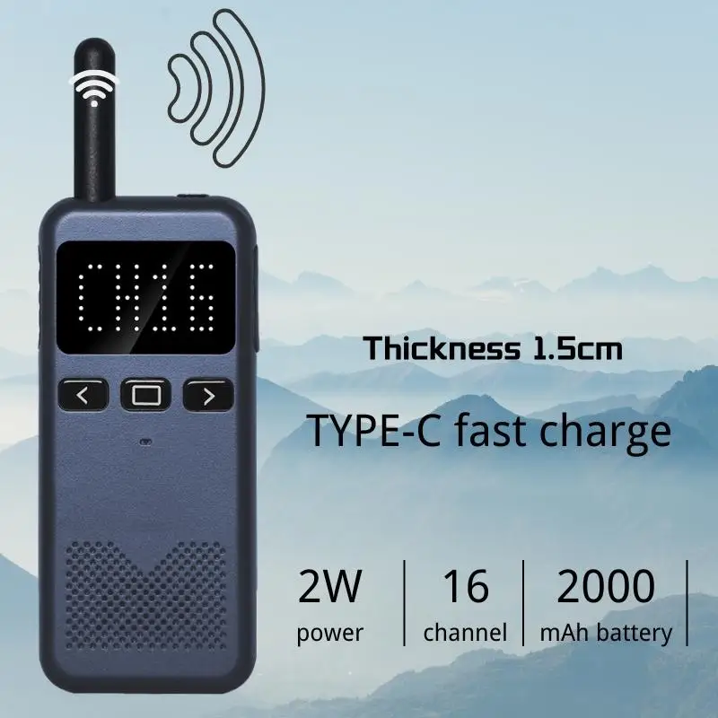 Ruyage Q3 Walkie Talkie 2 Pcs Mobile Phone Two Way Radio Uhf Transceiver Wireless Communication Device Mini Radio