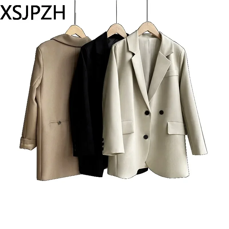 Женский деловой блейзер с длинным рукавом