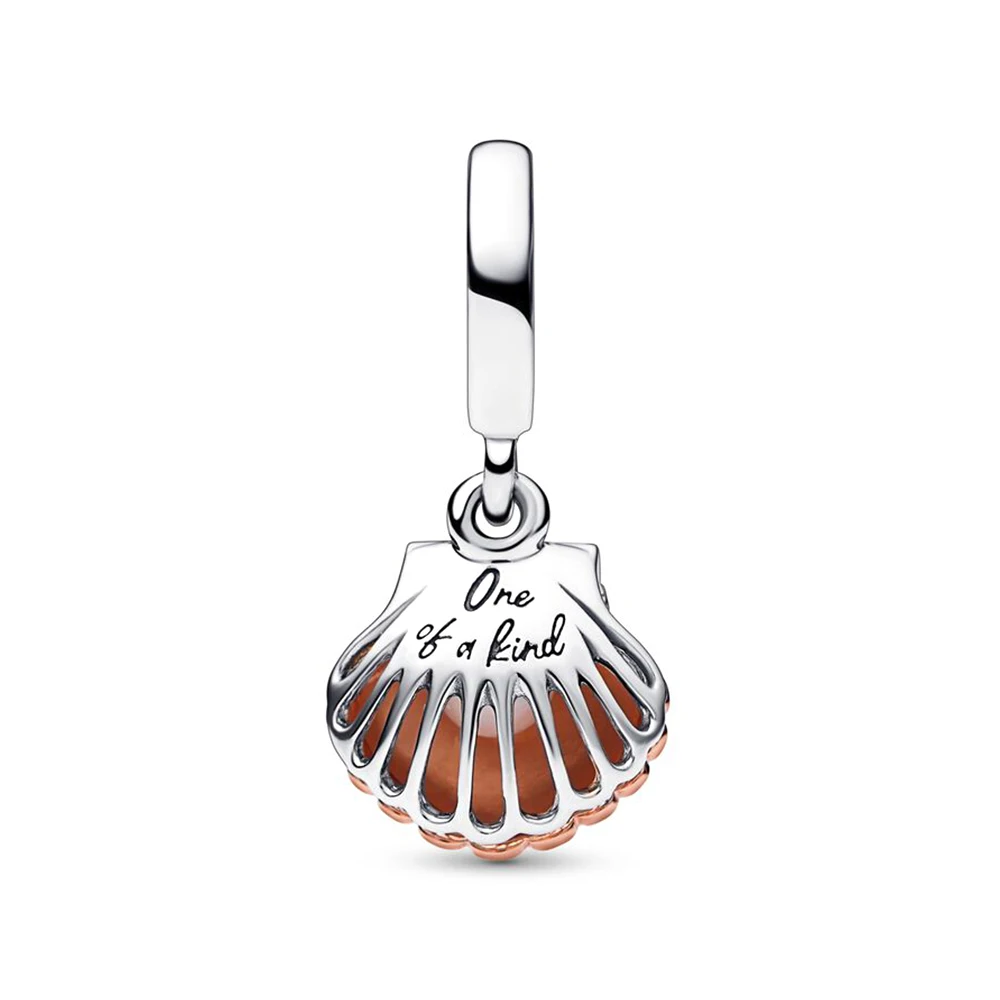 Pandora Sea Shell and Treated Freshwater Cultured Pearl Charm Pendant, 2023 Silver, Fit Original Bracelet, DIY for Women Gift, New, 925