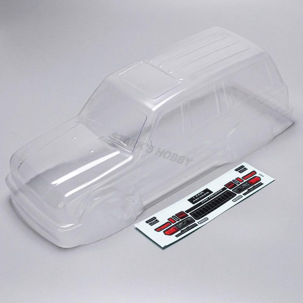 

Land Cruiser LC80 PC Clear Shell Body with Sticker 313mm Wheelbase for 1/10 RC Crawler Car SCX10 90046 TRX4 YK4102 RGT 86100